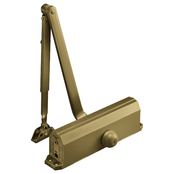 Manual, Hydraulic, 1601 Series Closers, Door Closer, Heavy Duty Interior and Exterior, Matte Brass